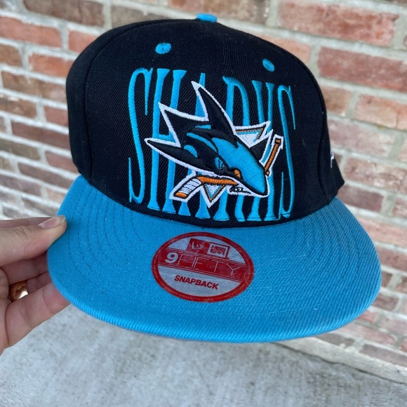 New Era Other - San Jose Sharks New Era NHL 9Fifty Snapback Hat Vintage Hockey Old School NEW